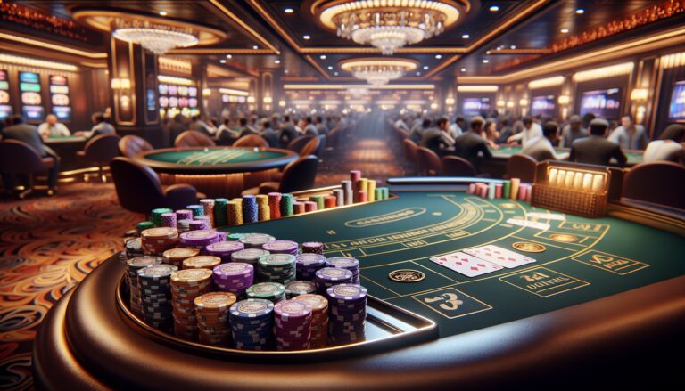 Scena di gioco d'azzardo in un film moderno