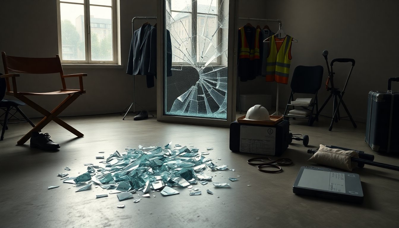 Jonathan Majors falls through window as Daily Wire production faces safety and union concerns